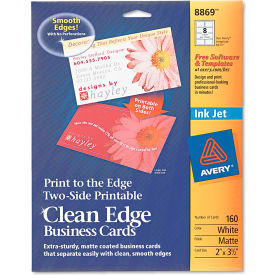 Avery® Print-to-the-Edge 2-Sided Clean Edge Business Card 8869 2