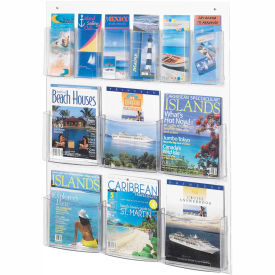 See-Thru 6 Magazine and 6 Pamphlet Display 5668CL