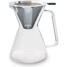 London Sip Glass Pour Over Carafe w/ Reusable Filter 0.6 L GC600