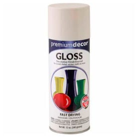 Premium Dcor Decorative Gloss Enamel 12 oz. Aerosol Can Heirloom White - 792385 792385