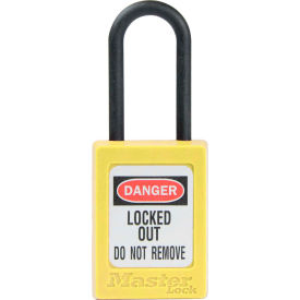 Master Lock® Thermoplastic Dialectric Zenex™ S32YLW Safety Padlock 1-3/8