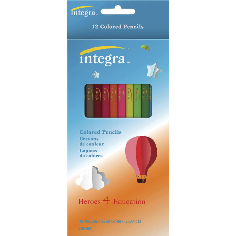 Integra Colored Pencils, Assorted, Pack Of 12 (Min Order Qty 34) MPN:00066