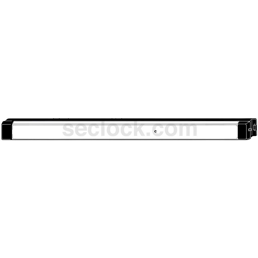 Push Bars, Material: Metal , Locking Type: Exit Device Only , Finish/Coating: Black Anodized Aluminum , Maximum Door Width: 3ft  MPN:8803EL-36-24