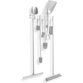 Horizon Manufacturing Utility/Sanitation Hook Rack White 26-5/8