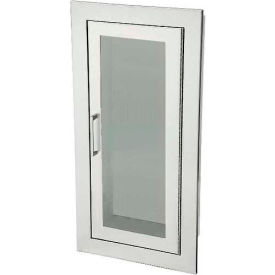 Activar Inc. Aluminum Fire Extinguisher Cabinet Full Acrylic Window Fully Recessed 5.5