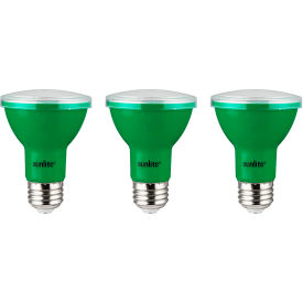 Sunlite® LED PAR20 Colored Recessed Light Bulb E26 Base 3W Green Pack of 3 40250-NS