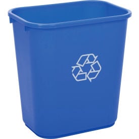 GoVets™ Deskside Recycling Wastebasket 7 Gallon Blue 878BL261