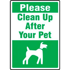 AccuformNMC™ Please Clean Up After Your Pet Safety Sign Aluminum 18