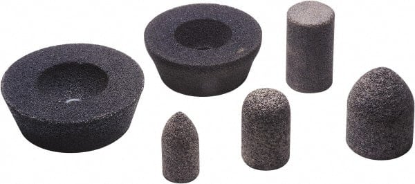 Abrasive Square Tip Plug: Type 18, Coarse, 3/8-24 Arbor Hole MPN:49032