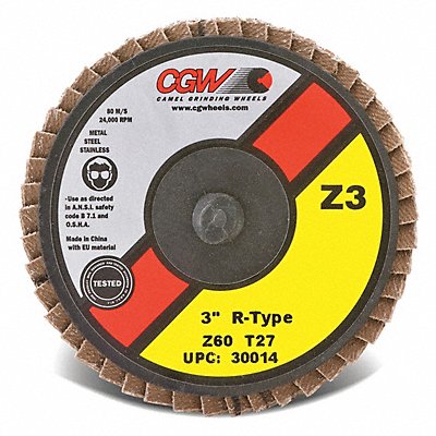 Flap Disc 3 T27 C/Z Reg Roll On 120G MPN:30016