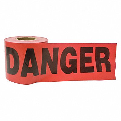 Red Danger Barricade Tape 3IN X 300FT MPN:16103