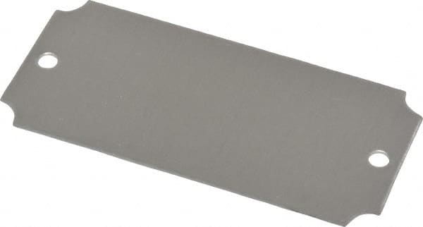 3-1/16 Inch Wide, Style 3, Aluminum Blank Metal Plate MPN:43597