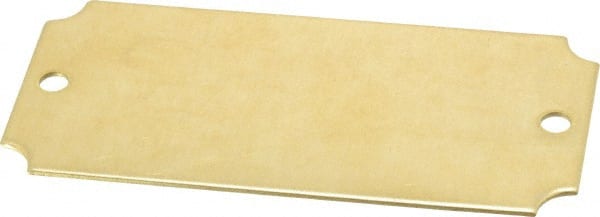 3-1/16 Inch Wide, Style 3, Brass Blank Metal Plate MPN:43599