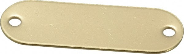 1-29/32 Inch Wide, Style 1, Brass Blank Metal Plate MPN:43609