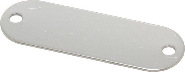 1-29/32 Inch Wide, Style 1, Stainless Steel Blank Metal Plate MPN:43610