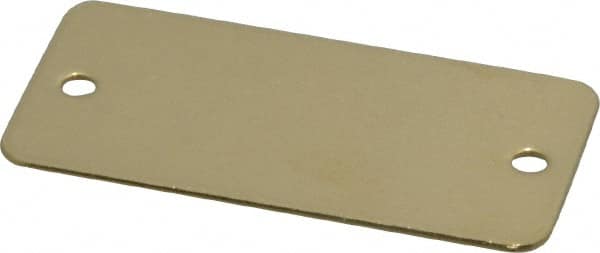 2 Inch Wide, Style 2, Brass Blank Metal Plate MPN:43690