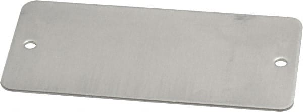 3 Inch Wide, Style 2, Aluminum Blank Metal Plate MPN:43722