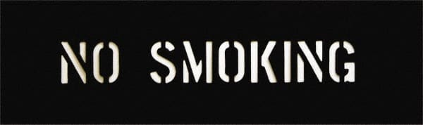 2 Inch Characters, No Smoking, Plastic Stencil MPN:12400