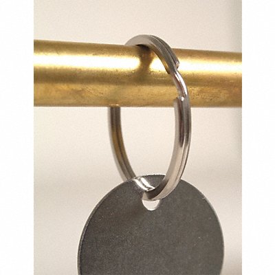 Key-Bak 0053-005 White MiniBak Split Ring Standard Clip
