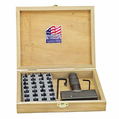 Hand Stamp Kit Steel 1/16 A-Z and 0-9 MPN:27770