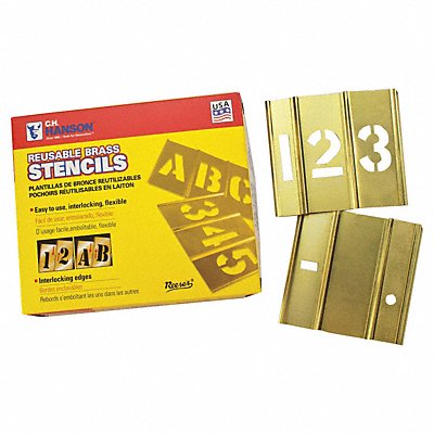 5 Inch 15 Piece Set Of Numbers Stencils MPN:10015