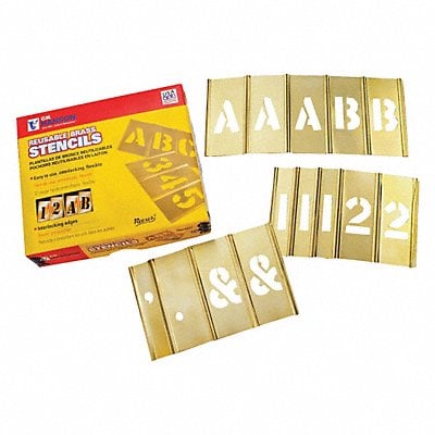 Brass Stencil Kit 3/4 92 Pc MPN:10147