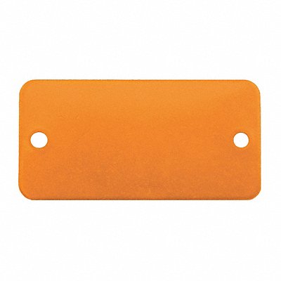 Blank Tag Alum 1in H 3in W Orange PK5 MPN:43004