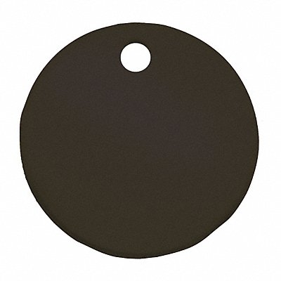 Blank Tag Aluminum 3in H 3in W Black PK5 MPN:43015