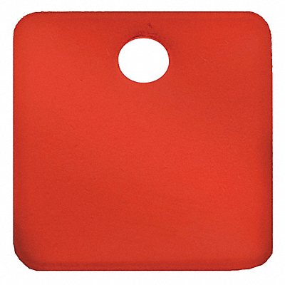 Blank Tag Aluminum 2in H 2in W Red PK5 MPN:43033