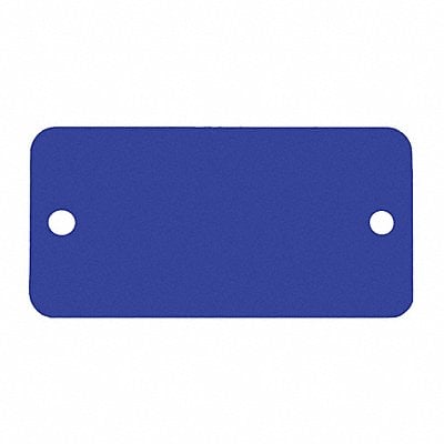 Blank Tag Aluminum 1in H 2in W Blue PK5 MPN:43036
