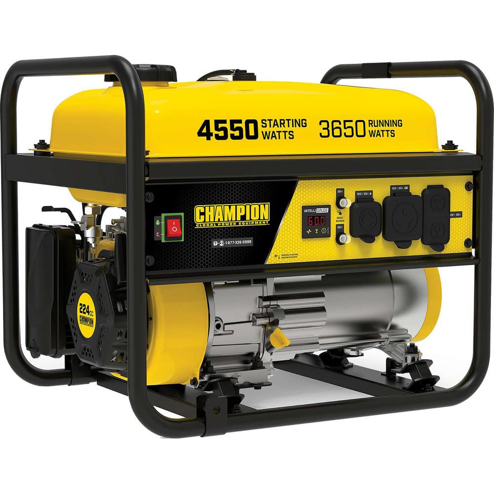 Portable Power Generator: Gasoline, 3,650W, 14 h, Recoil MPN:200969