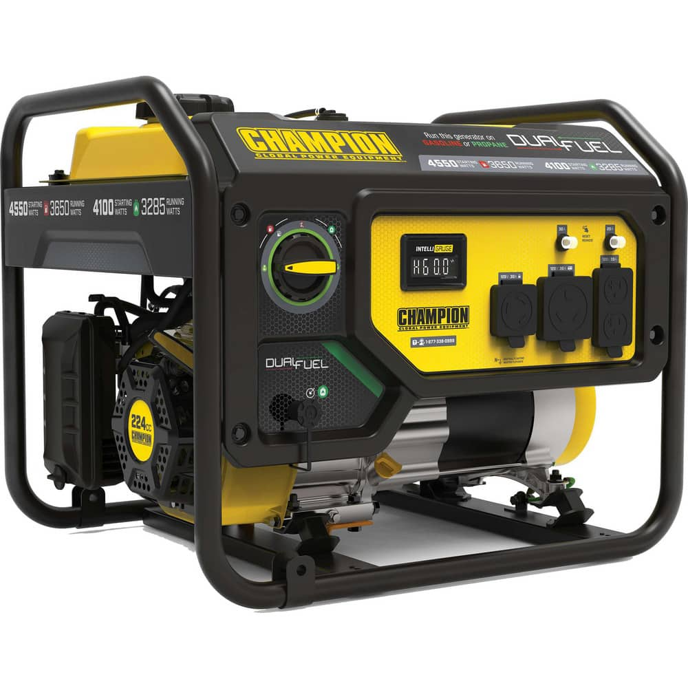 Portable Power Generator: Gasoline & Liquid Propane (LP), 3,650W, 14 h, Recoil MPN:200972