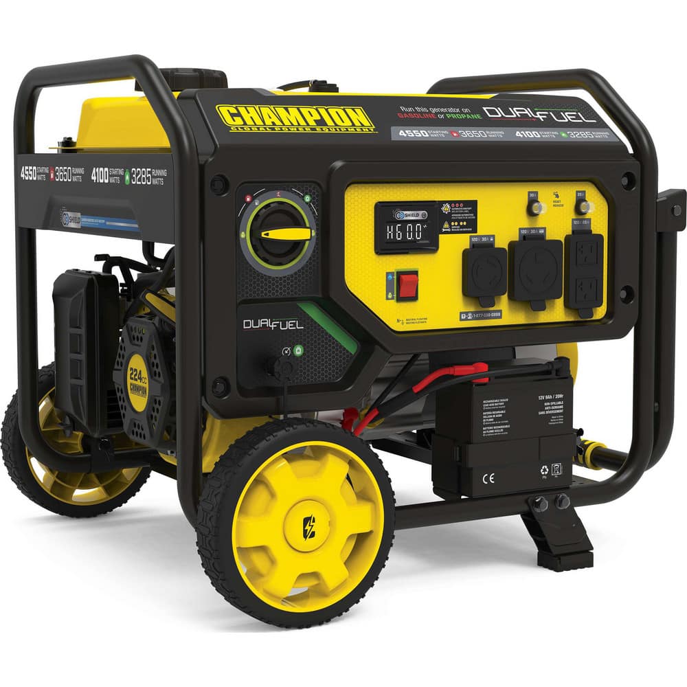 Portable Power Generators, Starting Method: Electric, Recoil , Running Watts: 3650kW , Starting Watts: 4550kW , Run Time Half Load: 14hr  MPN:201157