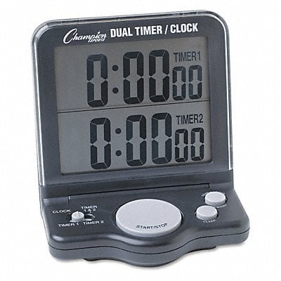 Stop Watch Timer Dual Black MPN:DC100