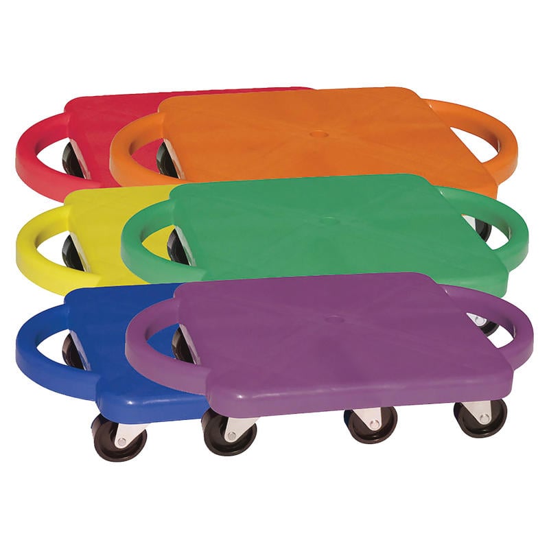 Champion Sports Standard Scooter Set w/Handles - Blue, Green, Orange, Red, Yellow, Purple - Plastic MPN:PGHSET