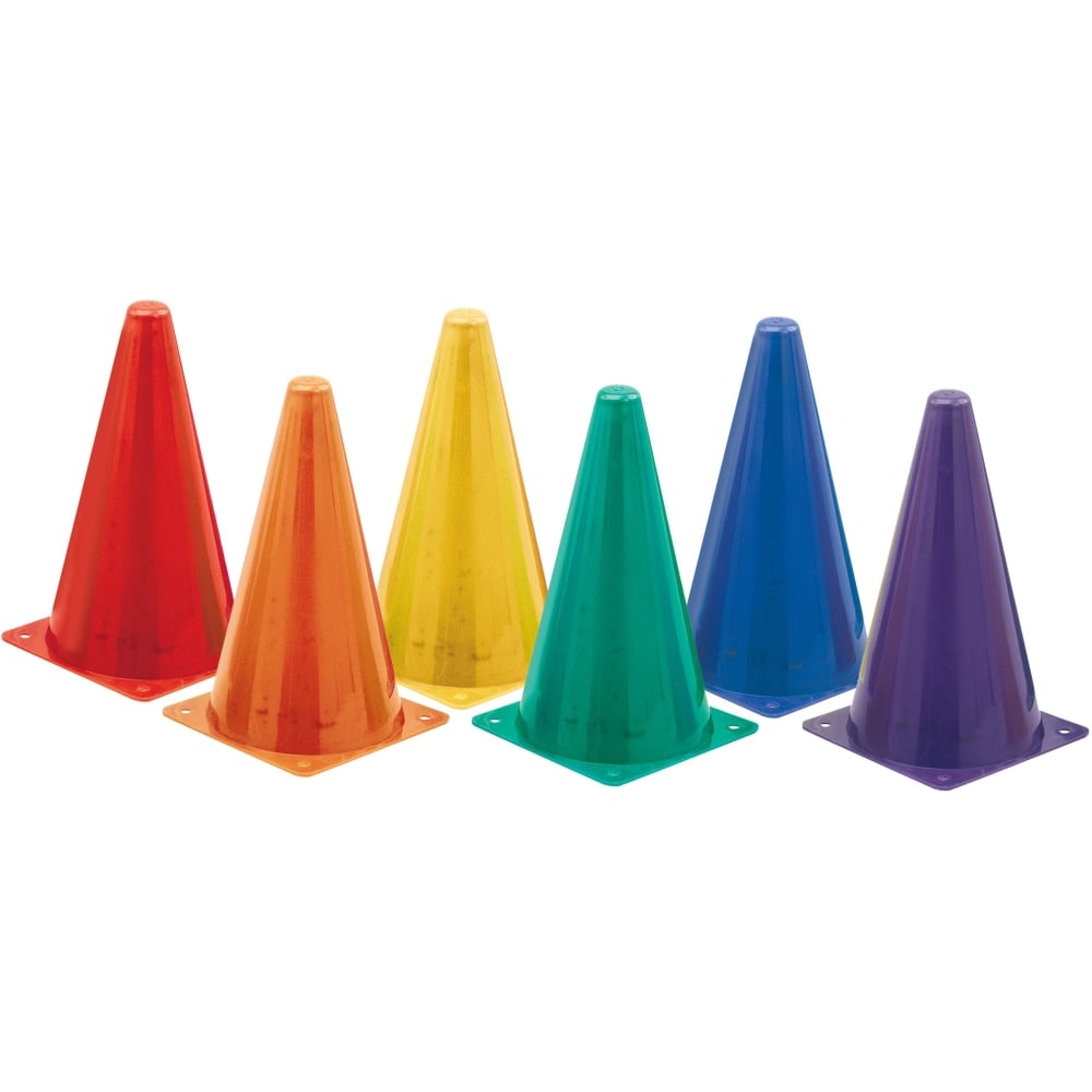 Champion Sports High Visibility Plastic Cone Set - Fluorescent Orange - Plastic (Min Order Qty 5) MPN:TC9SET