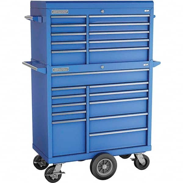 Tool Storage Combos & Systems, Type: Top Chest/Roller Cabinet Combo, Drawers Range: 16 Drawers or More, Number of Pieces: 2, Width Range: 36