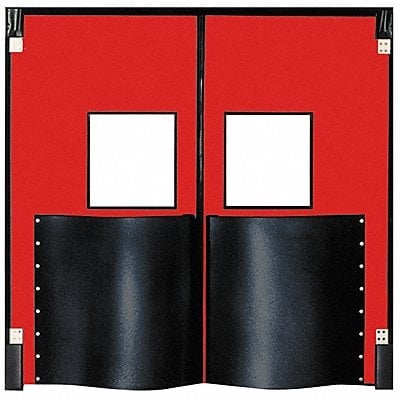 G4691 Swinging Dr 8x8 ft Red Polyethylene PR MPN:9696XDRED