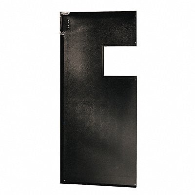 Swinging Door 7 x 2.5 ft Black PVC MPN:AIR2003084BLA