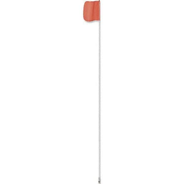 Marking Flags, Type: Warning Whip Flag , Message or Pattern: Solid Color , Color: Orange , Color: Orange , Overall Height (Inch): 60  MPN:FS5-O