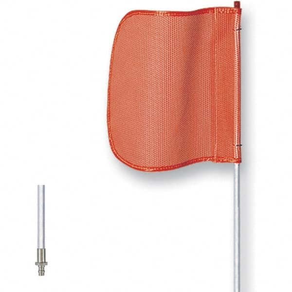 Marking Flags, Type: Non-Lighted Warning Whip , Message or Pattern: Reflective X , Color: Orange, White , Color: Orange, White , Overall Height (Inch): 72  MPN:FS6-QD-O