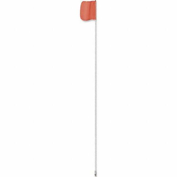 Marking Flags, Type: Warning Whip Flag , Message or Pattern: Solid Color , Color: Orange , Color: Orange , Overall Height (Inch): 96  MPN:FS8-O