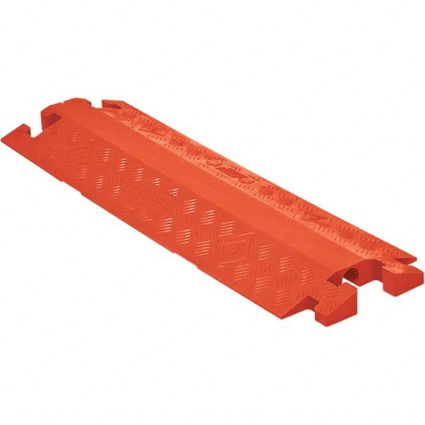 Floor Cable Cover: Polyurethane, 1 Channel, 1-1/4