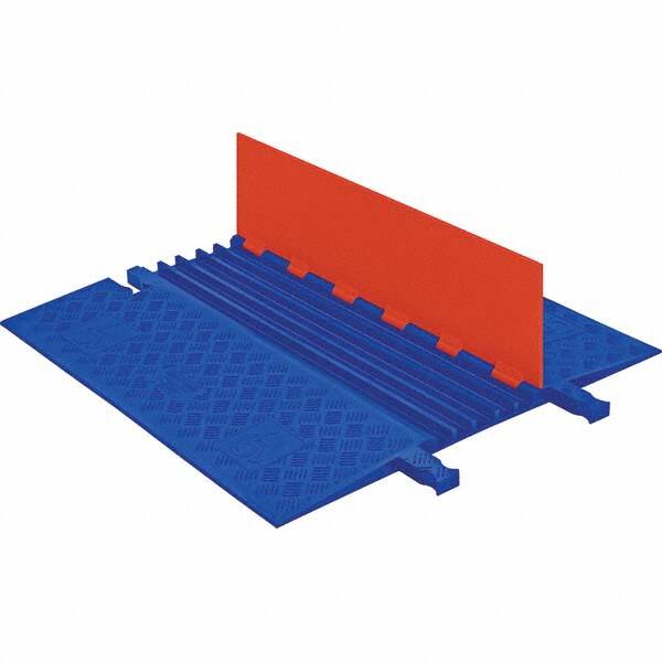 Floor Cable Cover: Polyurethane, 5 Channels, 3/4