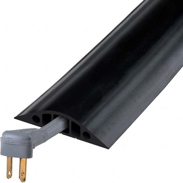 Floor Cable Cover: Rubber, 5 Channels, 3/4