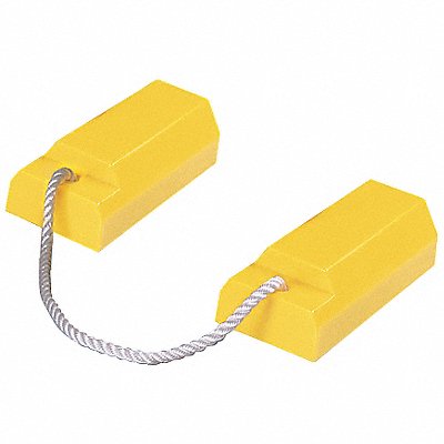 Airplane Chock 3 In H Urethane Yellow PR MPN:AC3512-P