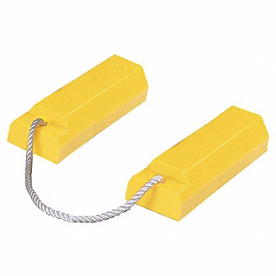 Airplane Chock 3 In H Urethane Yellow PR MPN:AC3515-P