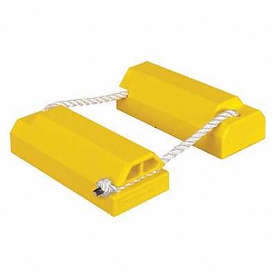 Airplane Chock 4-1/4 In Urethane Ylw PR MPN:AC4614-LR-P