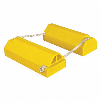 Airplane Chock 6 In Urethane Ylw MPN:AC6820-LR-RP