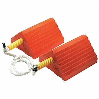 Wheel Chock 18 D 5 H 16 W Orange PR MPN:UC1400-4.5-P